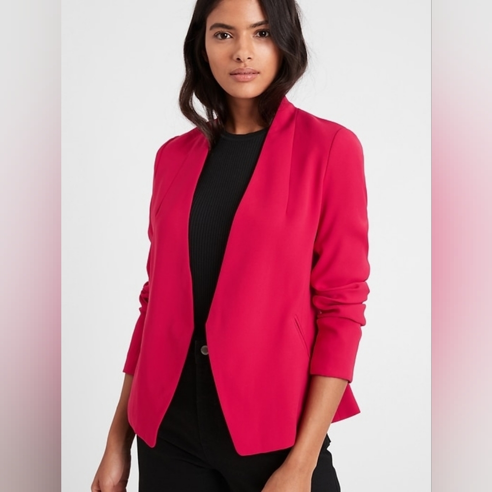 Banana Republic Women's Pink Blazer Size 8
